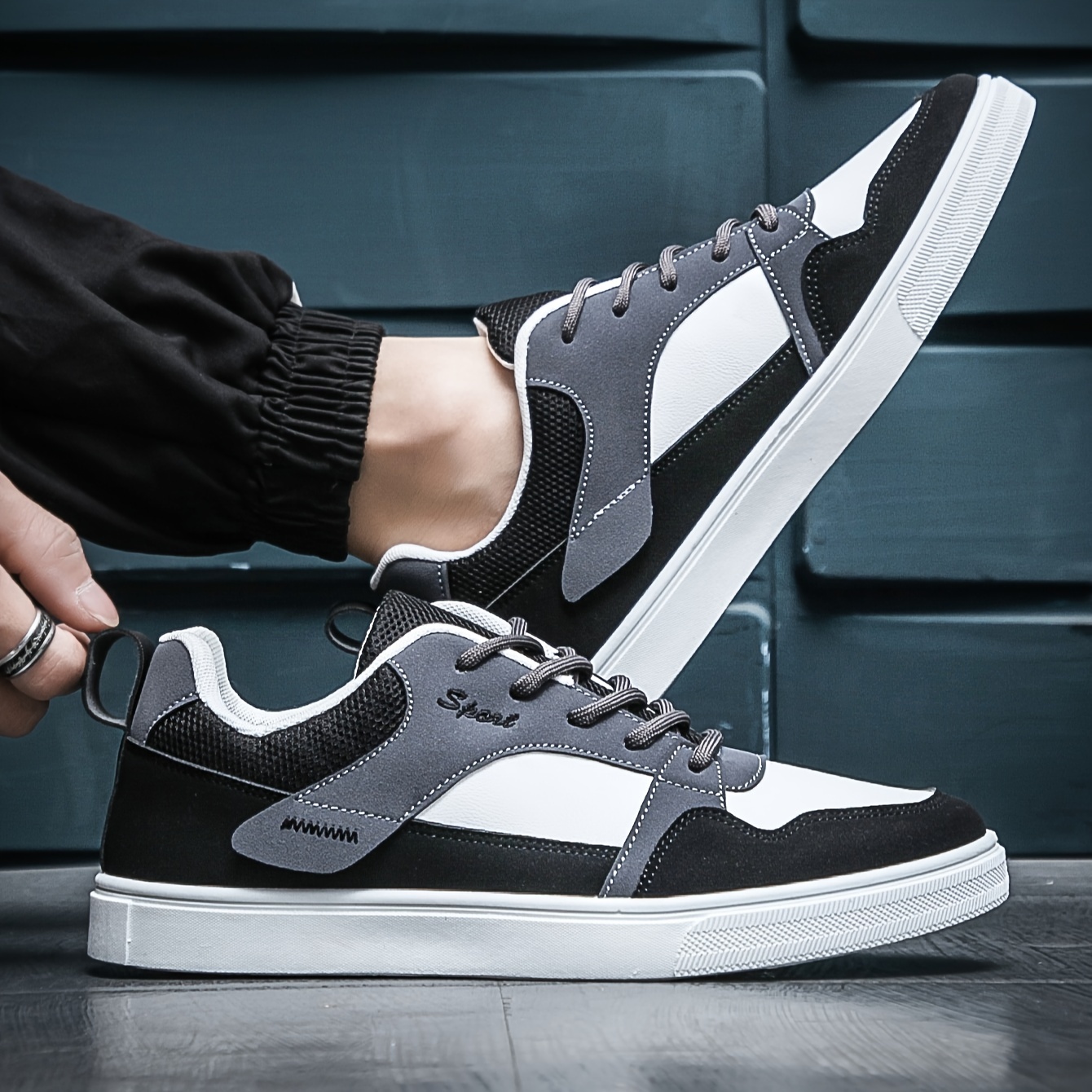 mens comfortable casual sports shoes skate - Temu display picture 2
