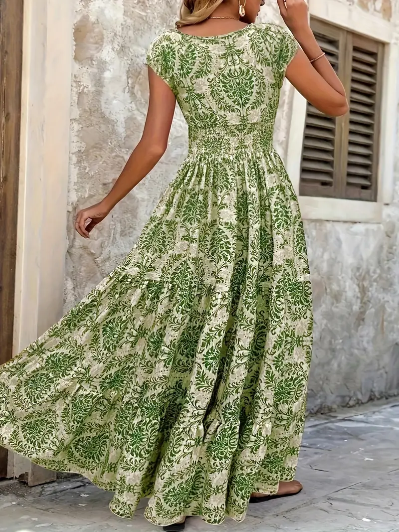 plus size plus size summer fashion elegant printed long - Temu plus size plus size summer fashion elegant printed long - Temu