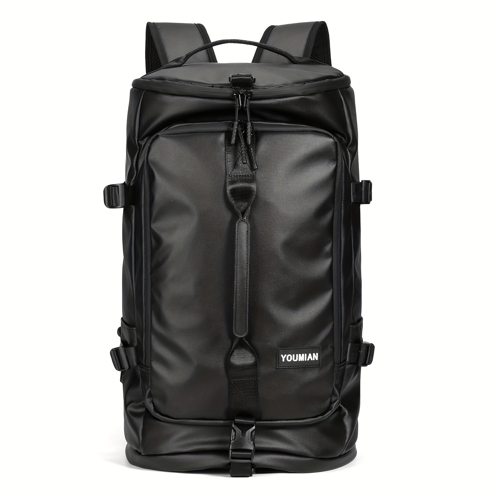 bag for travel men Full Grain Leather Gym Bag Mens Leather Duffle Bag Travel Bag Leather Weekend Luggage Bag Leather Carry-on Bag Black