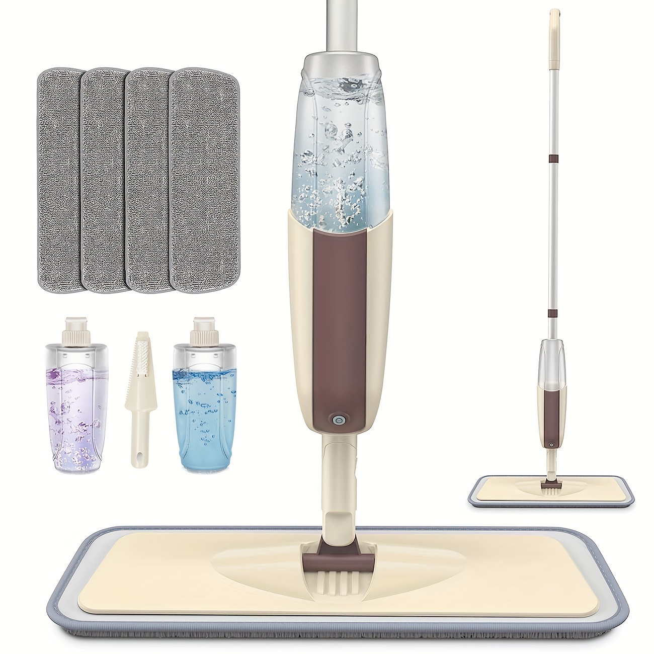 Spray Mop Broom Set Mops For Floor Home Cleaning Tool Brooms Household With Reusable Microfiber Pads Rotating Mop