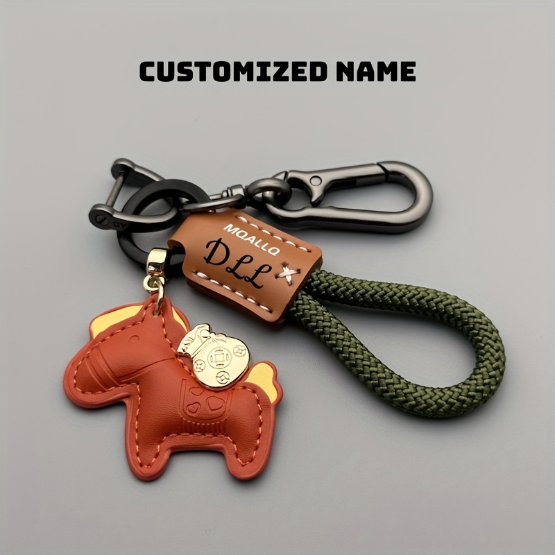 TEMU Custom Key Chain, Rich Handmade Car Pendant Easy Individual Unisex Keychain