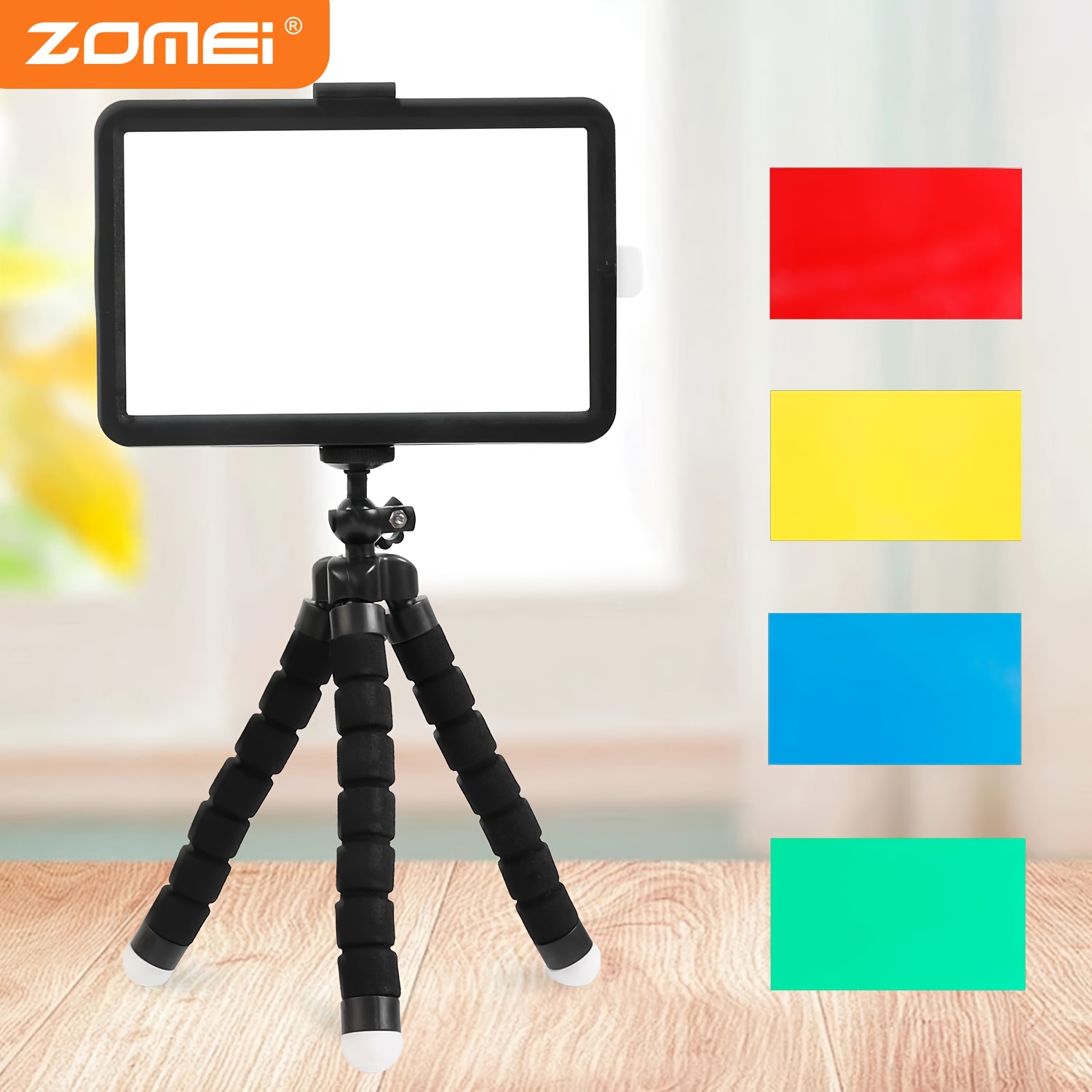 

Zomei Dimmable Led Panel Light With Tripod Stand - 3-color Video & Photography Fill Light For Selfies, Photo , And Live Streaming, 1pc, Fill Lamp