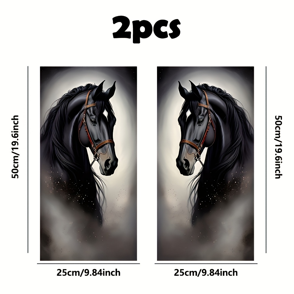 Image of Set Of 2 Vinyl Stickers With A Design, On B-pillars And Doors, Compatible With Smooth Plastic And Metal Surfaces, To Replace, Scratch-resistant, And Disposable Car Accessories.