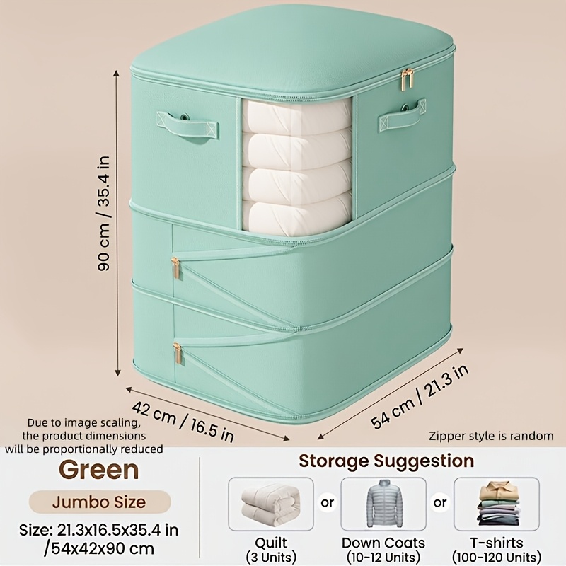 TEMU [compression Bags] Ultra-large Capacity Clothes And Quilt Compression Storage Bags For Duvets, Quilts, And Clothes, Suitable For Moving,
