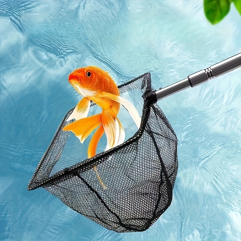 1pc stainless steel telescopic fish net, mesh nylon aquarium fish net for fish  tank, aquarium and fish and shrimp lightweight aquarium fish net tool - pet  supplies - Temu Saudi Arabia
