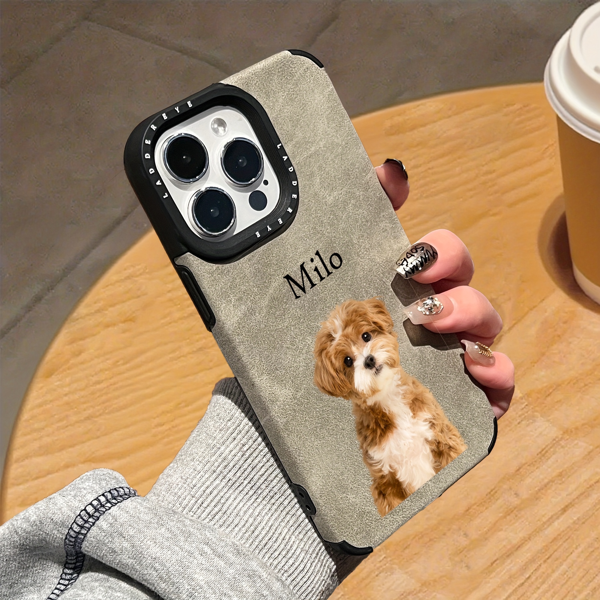 TEMU A Creative Phone Case Featuring A Diy Design, Personalized Customized Pet Case Compatible With Iphone17 16 15 14 13 12 11promax Plus, A Perfect