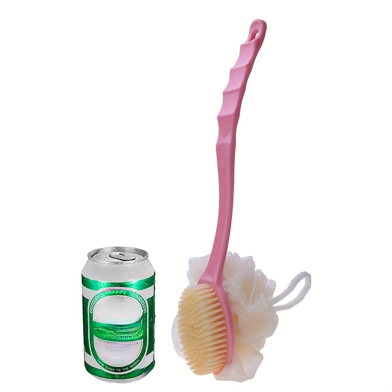 2 in 1 soft bristle bath brush with long handle multi color   no batteries required ideal for exfoliating back scrubbing japanese bath rubbing mud bath artifact Product details 3