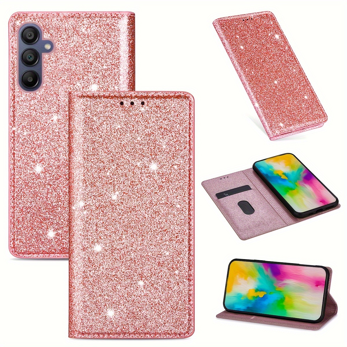 Husă Telefon - Husă Portofel Robustă, Design pentru Samsung Galaxy A15, A55, A16, A54, A53, A35, A56, A36 și A26, cu Închidere Magnetică