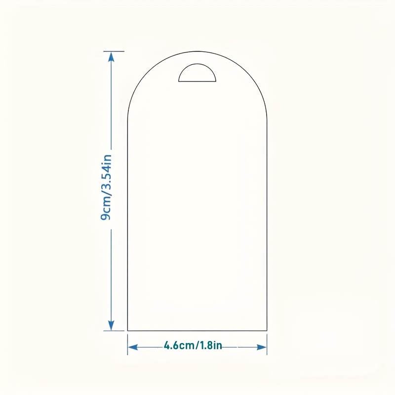 Image of 28/58pcs Mini Blank Arch Acrylic Transparent Sheet With Protective Film On Sides For Diy Crafts Bookmarks Items Luggage Signs Wedding Table Number Marker Cards Accessories Included