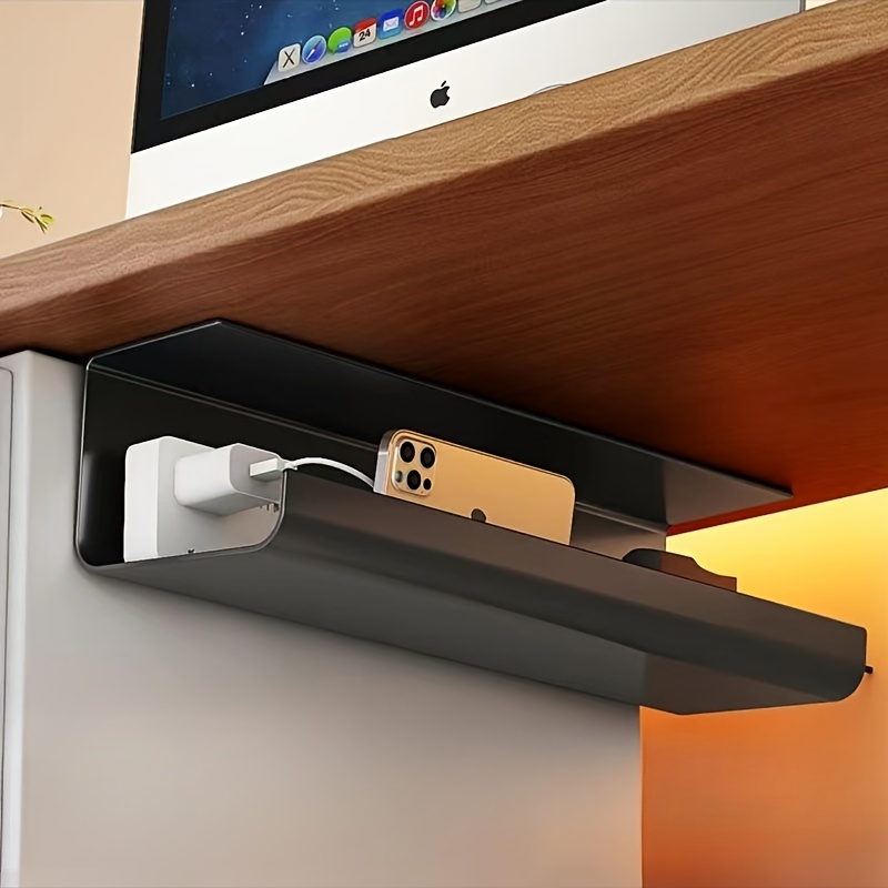 Cable Organizer Wire Management Trough Pc Desk Power Strip Fixation