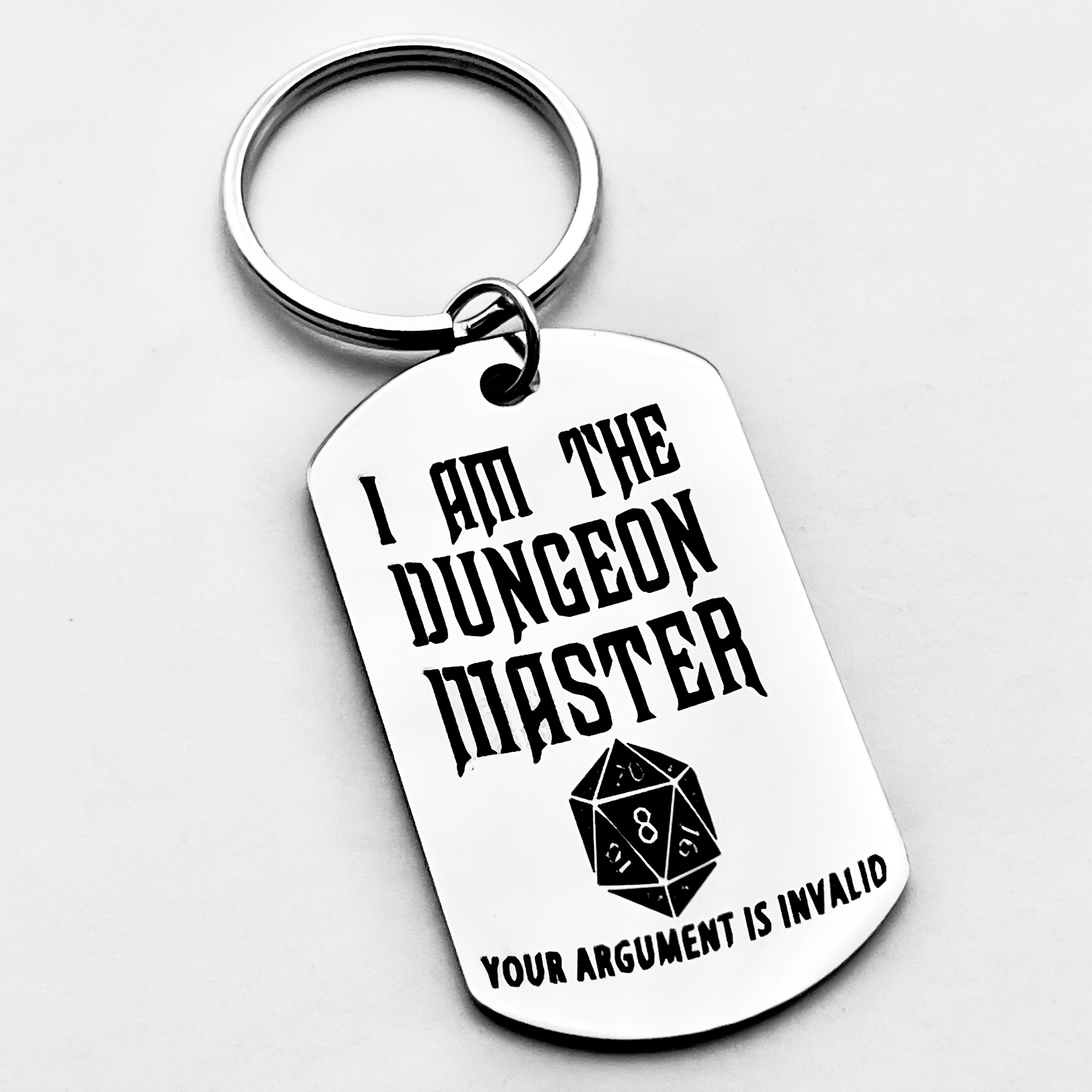 Fun D&d Keychain - "your Is " Humor, For And Gaming Enthusiasts, Ideal For Home Or Office, A Great Holiday Present For Him Or Her