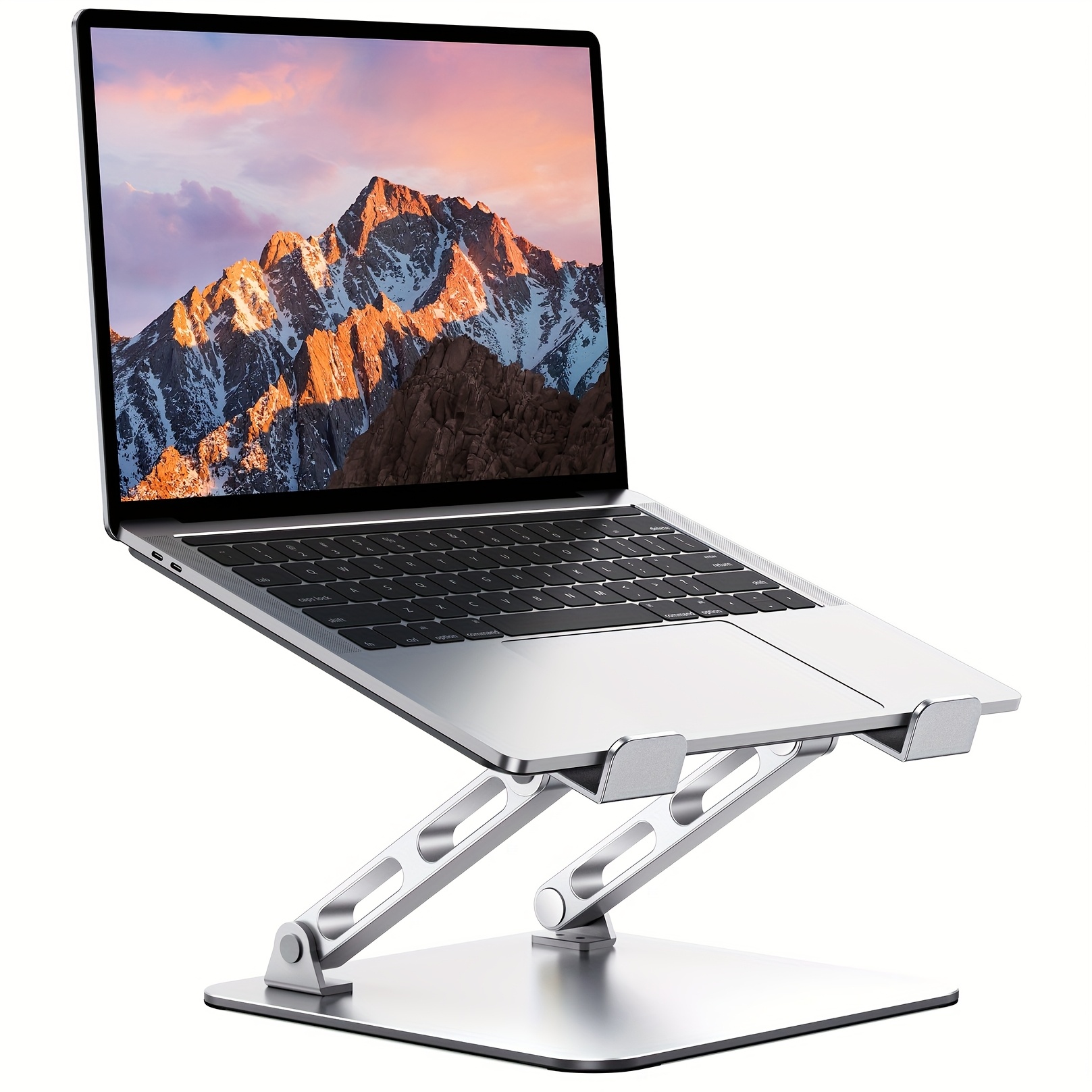 Image of Babacom Ergonomic & Adjustable Laptop Stand For Desk, Foldable & Portable Laptop Riser Holder, Ventilated Computer Stand, Fit For Pro/dell/ (10-16")