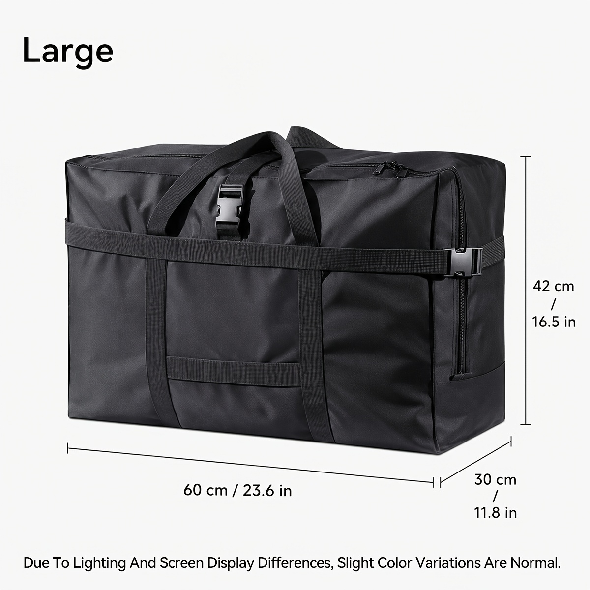 TEMU Heavy-duty Storage Bag, Duffel Bag, Large Storage Bags For Travel & Moving, Tear-resistant Organizer For Clothes, Shoes & Bedding, For Gear ,