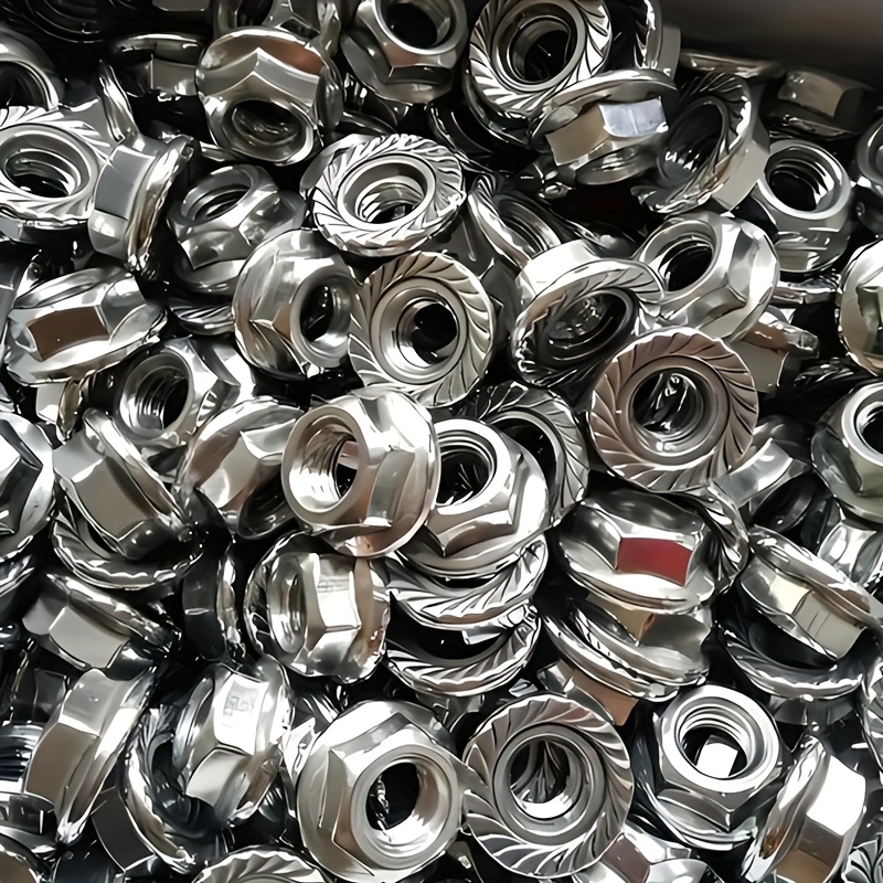 TEMU M6/M8/M10 Écrou de de serrage, couverture complète du fil pour vis et boulons, kit assorti, finition assortie ou polie, écrou antidérapant et