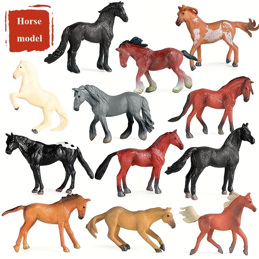 

12pcs Realistic Figurine Set, Assorted World Models, Pvc Animal Toy Collection For Tabletop Decor, Cake Decoration, Holiday & Birthday Gifts - Anime Themed, No Electricity Needed