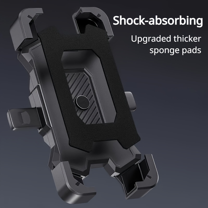 

Anti-shock Bike Phone Mount – Secure Gps Navigation Holder For E-bikes & Motorcycles, Hands-free Cycling Accessory