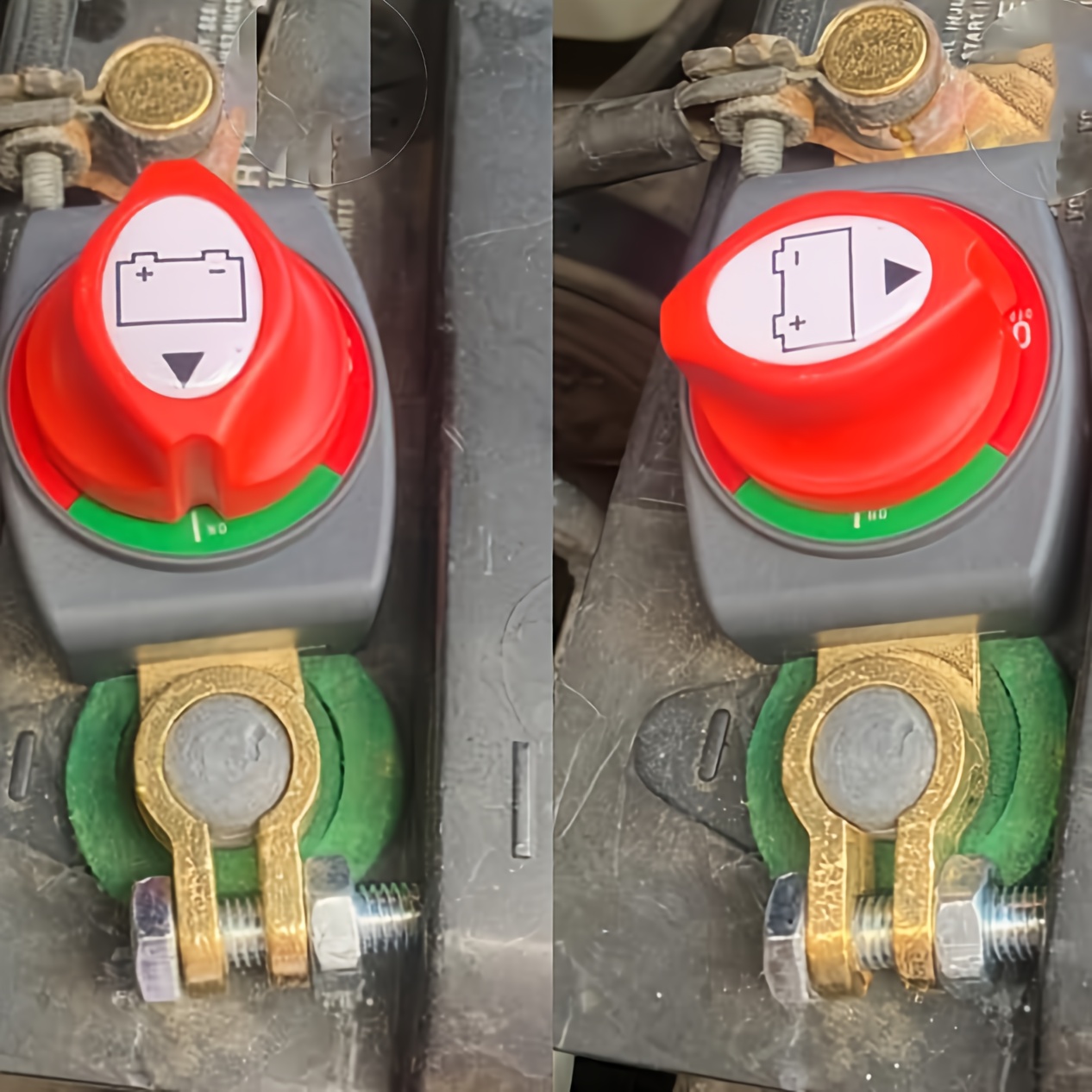 Interruptor de Desconexão de Bateria de Alta Qualidade para Sistemas de 12V-48V com Terminais de Latão, Ideal para Carros, Autocaravanas, Barcos e Outros Veículos