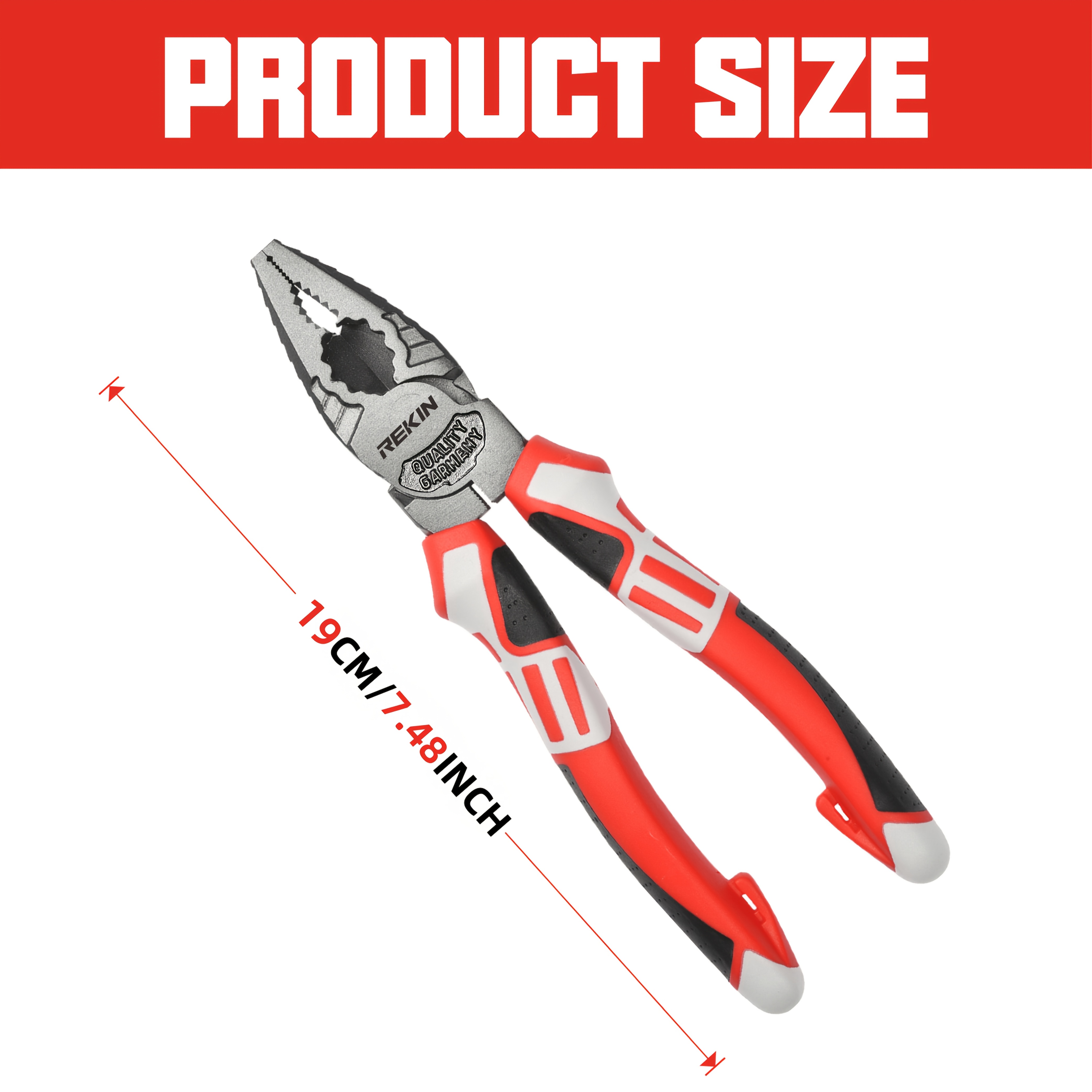 TEMU Pinze da installatore resistenti da 7 pollici: un utensile versatile per uso industriale, con tronchesi laterali, spelafili, estrattori di viti,
