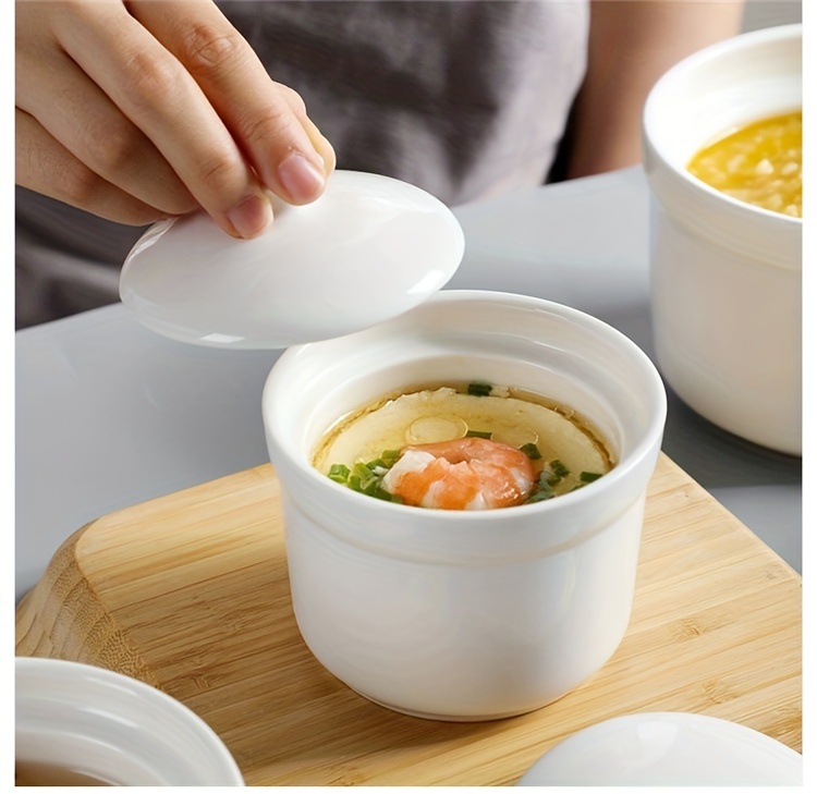 cute ceramic   bowl with lid   soups desserts healthy cooking   kitchen restaurant essential details 4