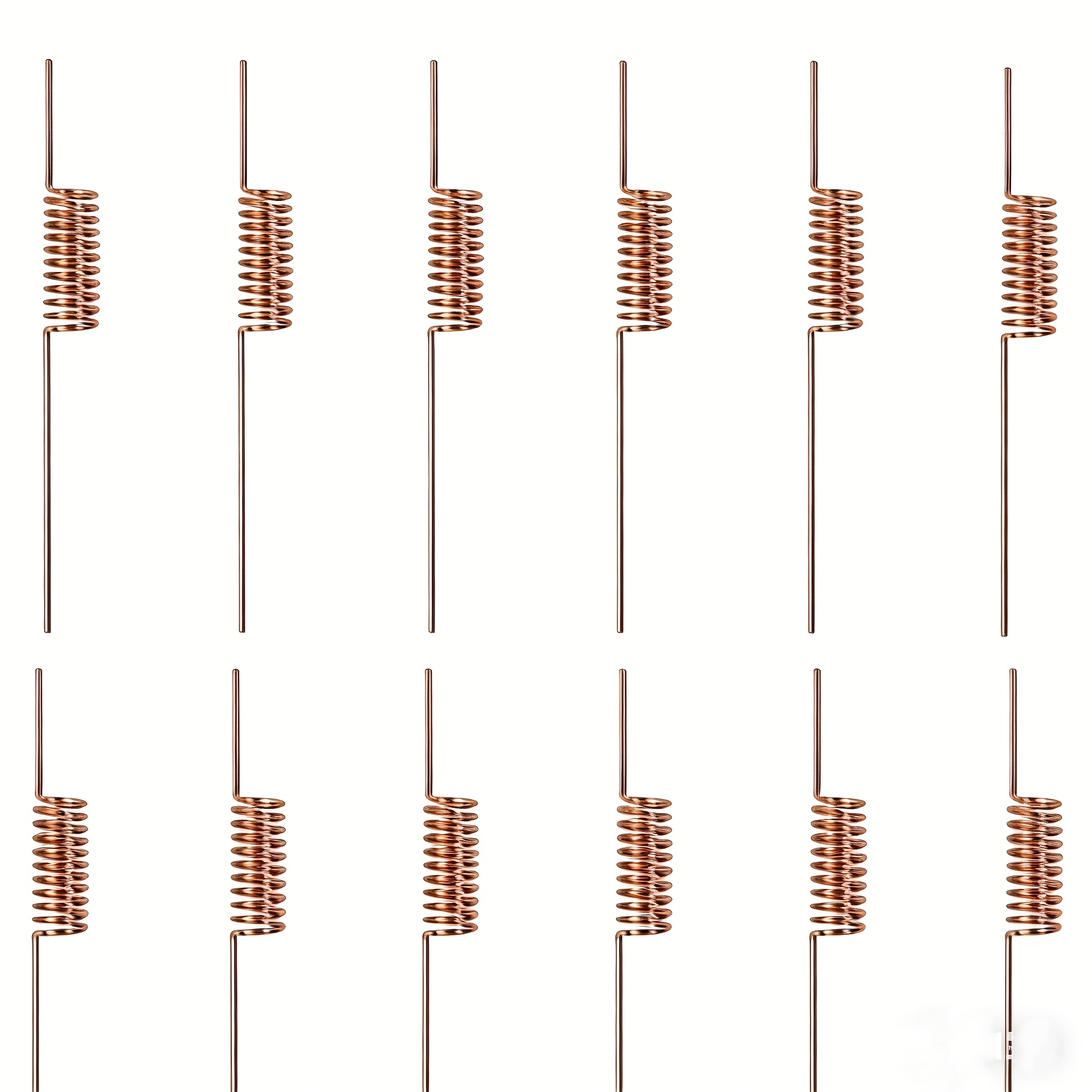Image of 6/12pcs,pure Copper Spiral Plant Stakes, - Spiral Copper For Garden Plants And Vegetables, Planting Garden - Copper Wire Coil , No Power Required