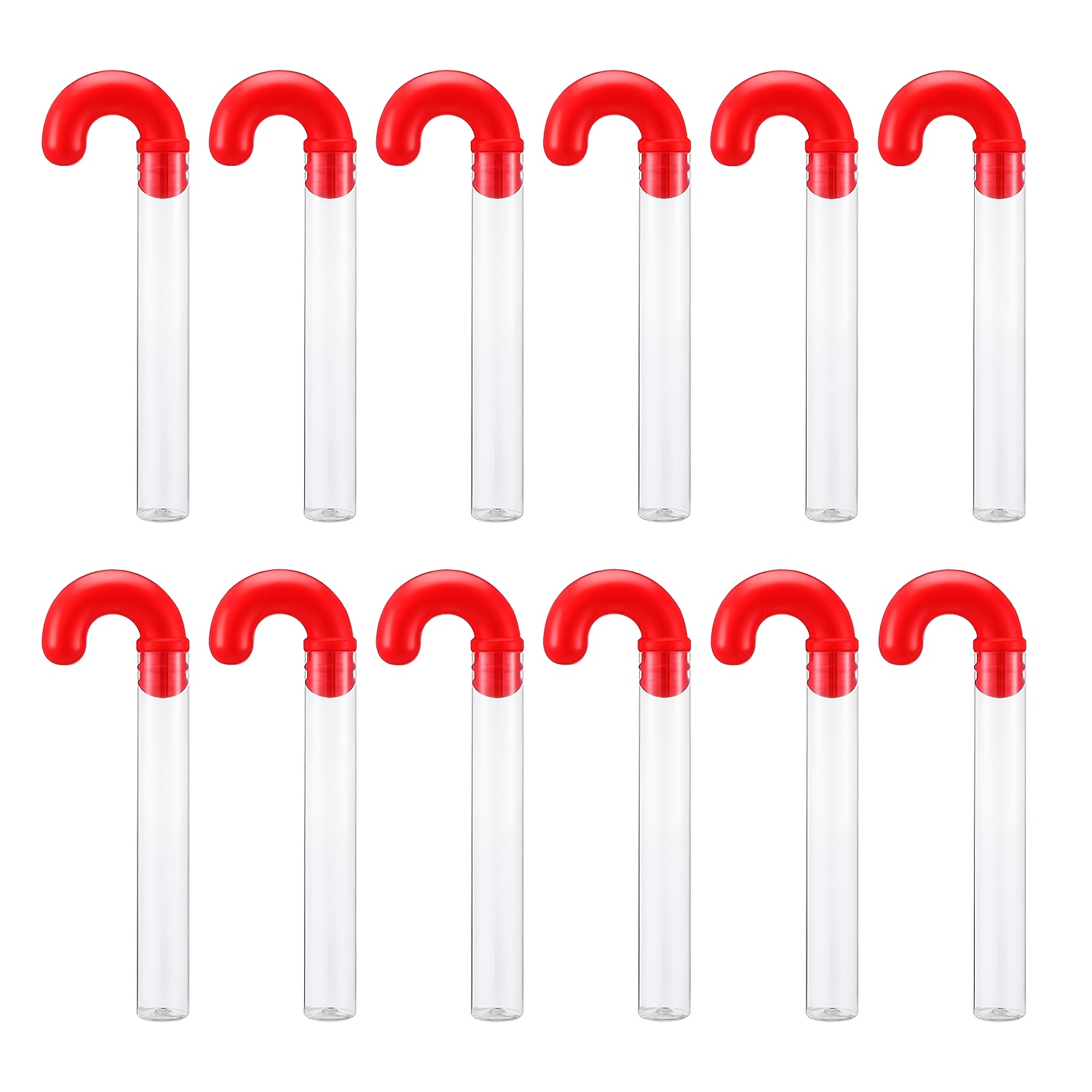 TEMU Gift For Her/him Set Of 12 Oversized Candy Canes With - Plastic Holders For Christmas Party Gifts, Festive Decor, And Gift Stuffing - Ideal For