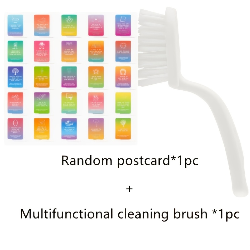 TEMU Multifunctional Cleaning Brush, Floor Brush - Suitable For Bathrooms, Kitchens, Tiles, Sinks, Floors, Household Cleaning Tools. Ergonomic Brush