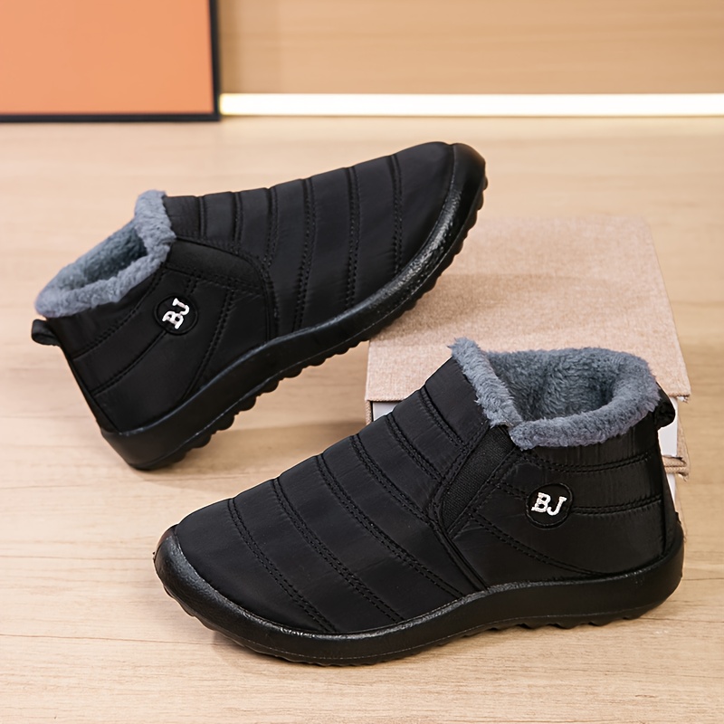 New Winter Fleece-Lined Snow Boots, Casual Outdoor Shoes