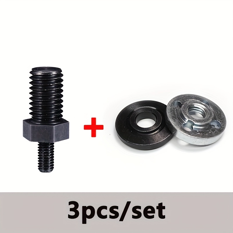 1pc/3pcs - M5 To M10 Angle Grinder Adapter Connecting Rod Kit, With 2pcs 100-type Angle Grinder Self-m10 Pressure Plates Nut, For Power Tools, Build