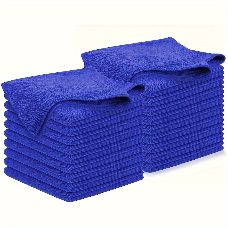 

80 Pcs Microfiber Wipe Towels: Super Absorbent, , And Reusable For Kitchen And Car Cleaning