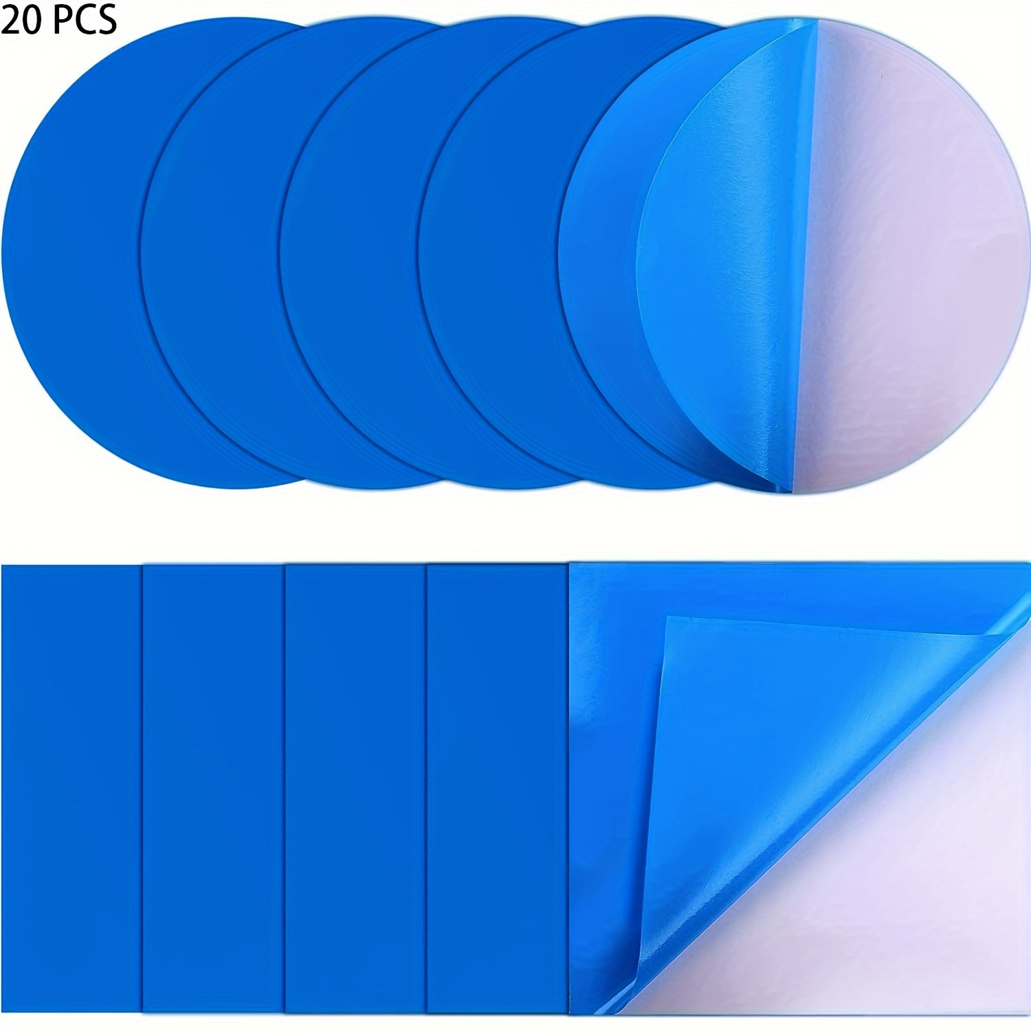 20pcs Pool Patch Repair Kit Pvc Inflatable Pool Float Patches For Above Ground Pools Blow Up Pool Liner Patch Kit For Pool Inflatable Swimming Pool Products