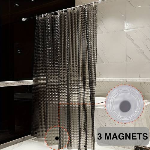 1st zware e badkamer gordijn met magneten, x 71 h, douchegordijn, badgordijn, raamgordijn, douchegordijn met plastic , woondecoratie, bad decor