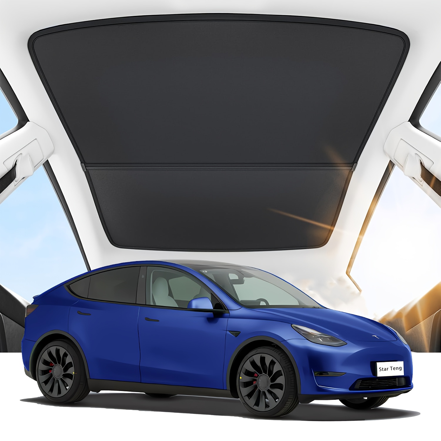 TEMU Panoramic Sunroof For Y - Integrated Design | Leakage | Easy To Remove And Clean