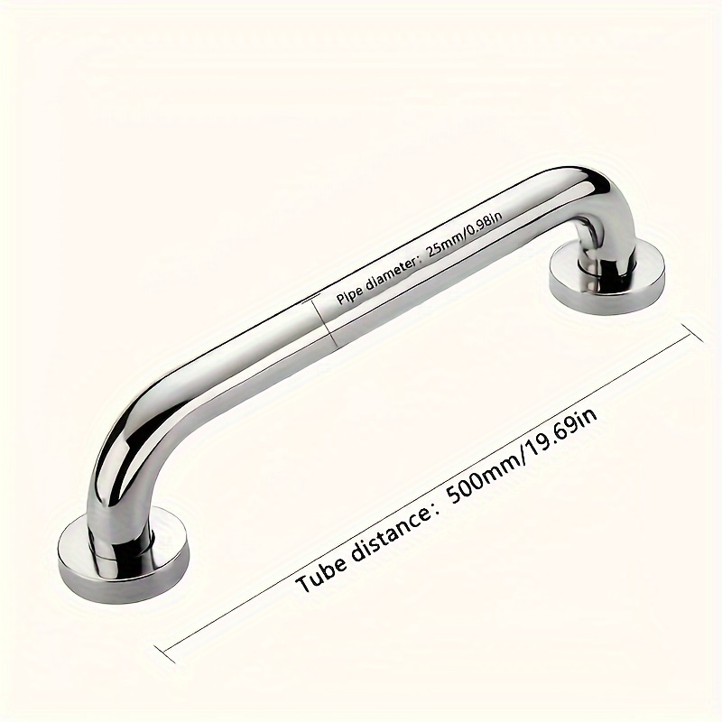 1set bathroom stainless steel armrest bathtub armrest elderly bathroom handle toilet toilet disabled non slip handle safety handle towel holder suitable for bathroom stairs apartments and other places