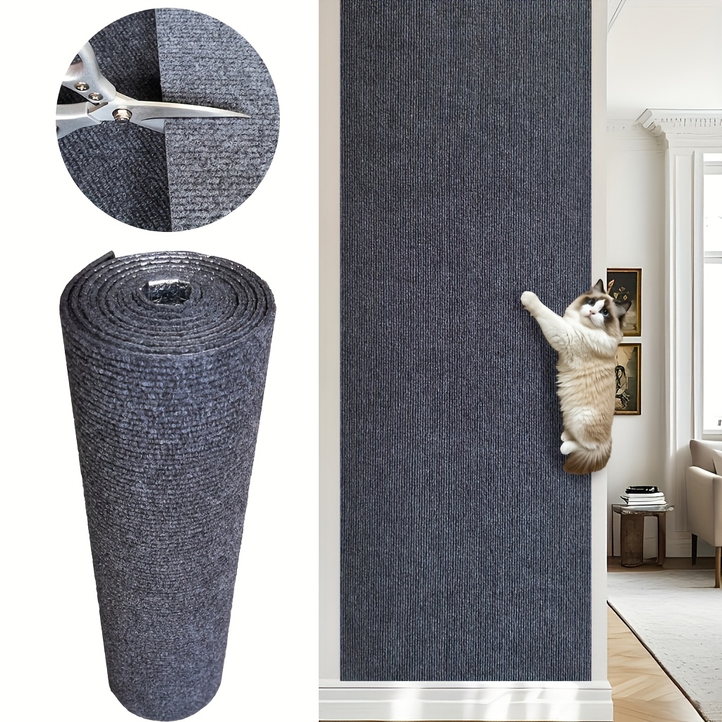 TEMU Interactive Cat Scratching Board & Climbing Mat - Durable Modern Pet Furniture Replacement With Multi-level Platforms, Scratching Posts &