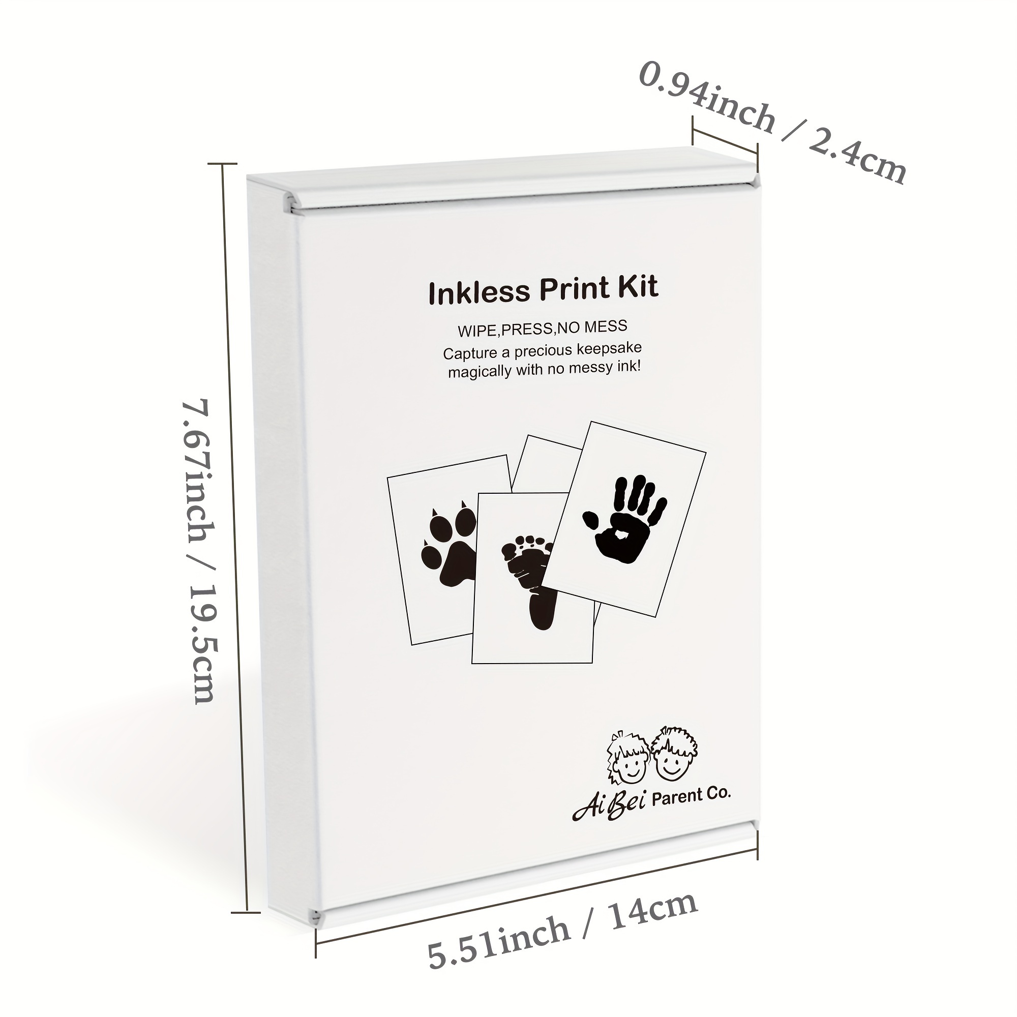 Inkless Hand Footprint Kit Ink Pad Baby Hand Temu