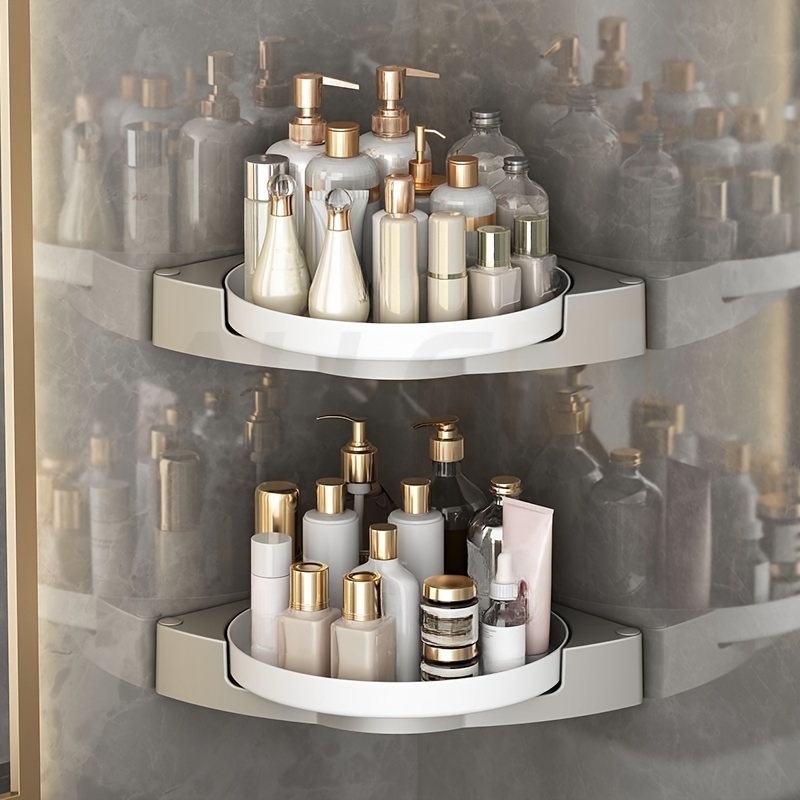 360° roterande hörnduschhylla väggmonterad borrningfri - Temu Sweden