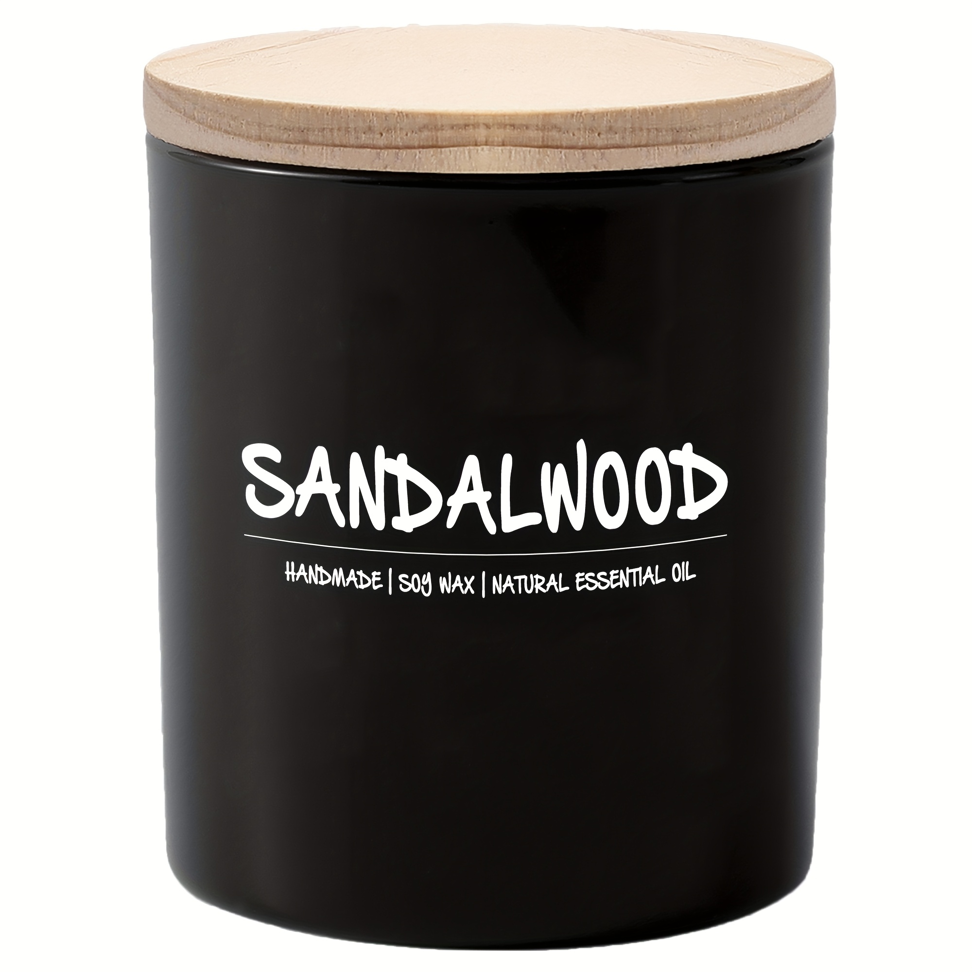 TEMU 12oz Scented Soy And Lavender Sandalwood Candles For Home Scented Christmas Birthday Candles For Women Men Burning About 72 Hours