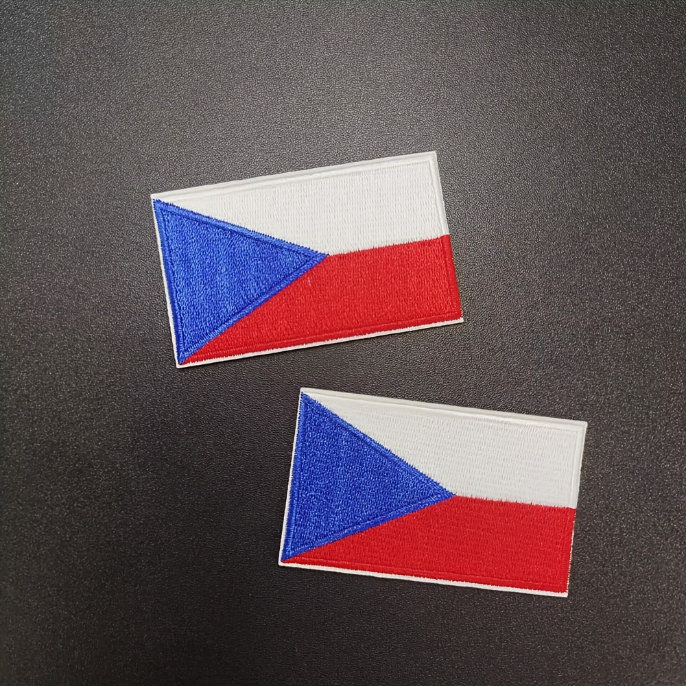 TEMU 2 Piezas de Tela Rectangular Bordada con , Bordado por Computadora, DIY para Ropa, Bolsos, Gorras, Parches Decorativos y Pegatinas para Planchar