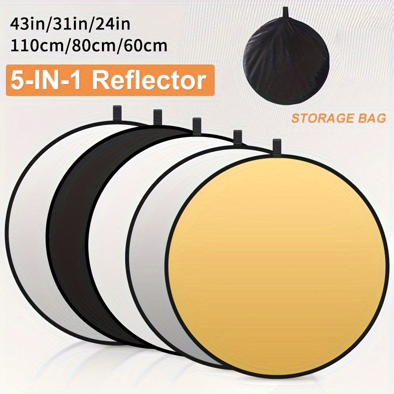 

d'Éclairage de Photographie - Améliorez dans les Vidéos, Diffusions en Direct & Séances Photo avec un Panneau Réfléchissant Pliable pour Lumière de Remplissage Douce