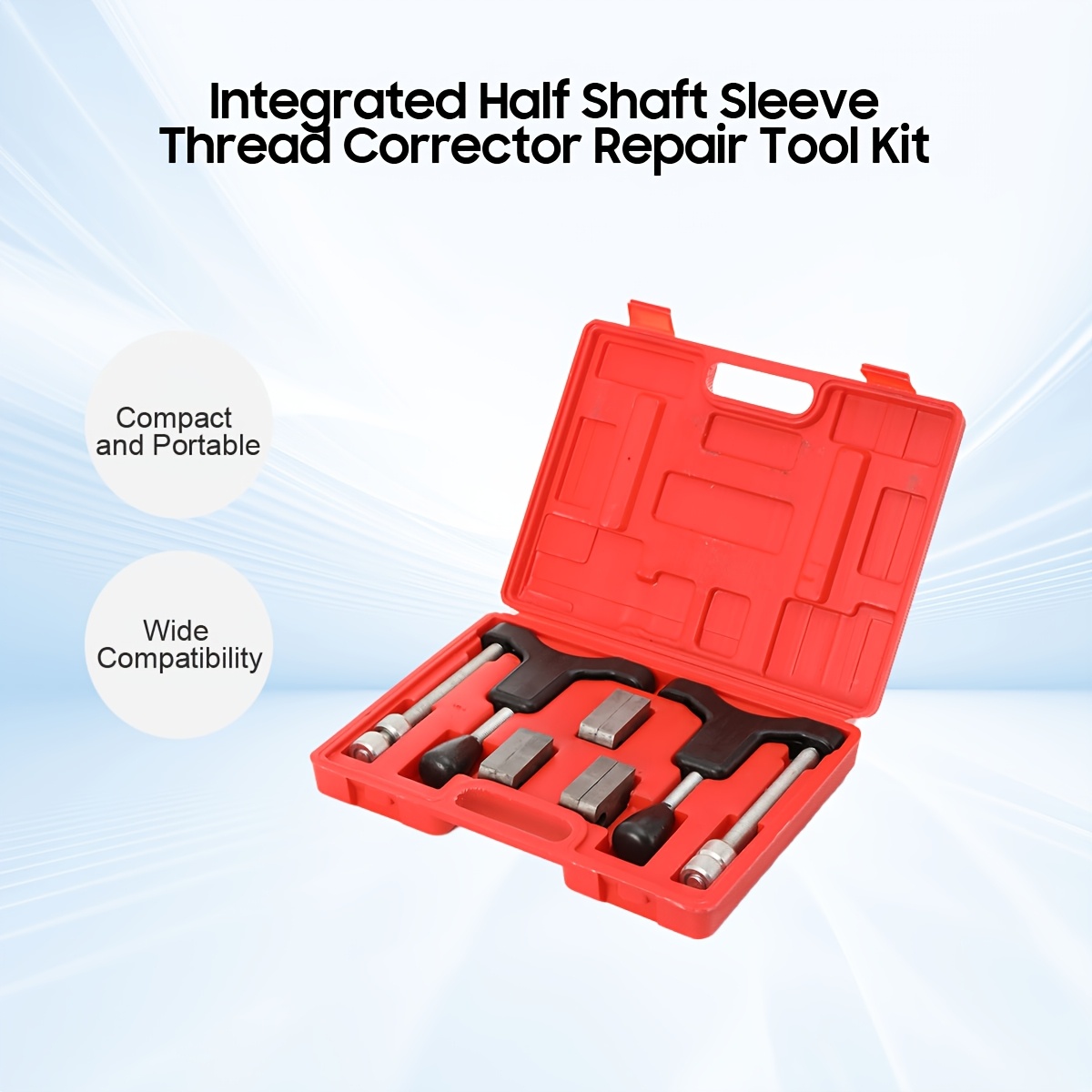 Integrated Half Shaft Sleeve Thread Corrector Repair Tool Kit