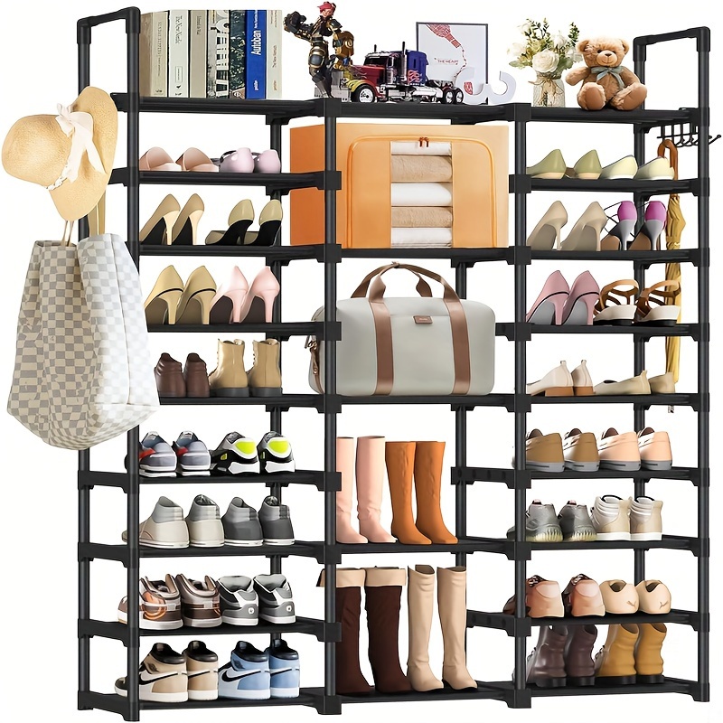 Shoe Organiser Stackable Shoe Rack Amazon Buy Household Simple