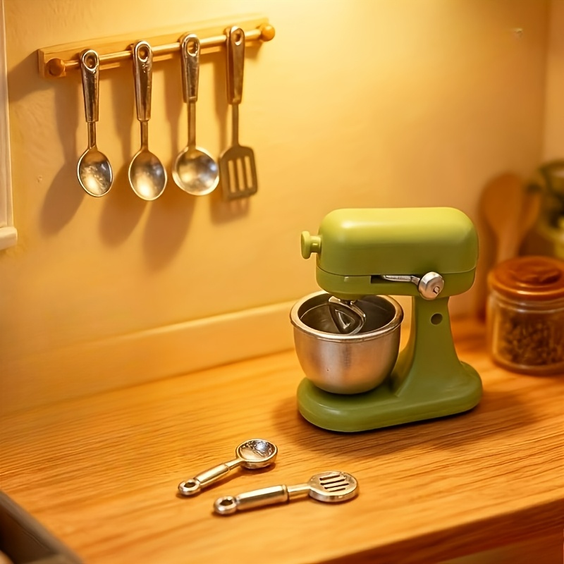 TEMU Set di 3 mini blender per da cucina in miniatura - Mini simulazione di blender carini, piccoli ornamenti - Decorazione per scene - per di