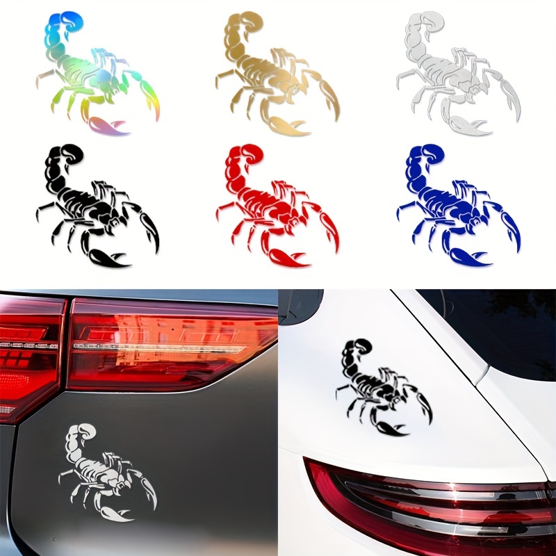 

Scorpion Car Motorcycle Sticker, Head Car Door Body Glass Window Car Tail Block Scratch Creative Decorative Car Sticker