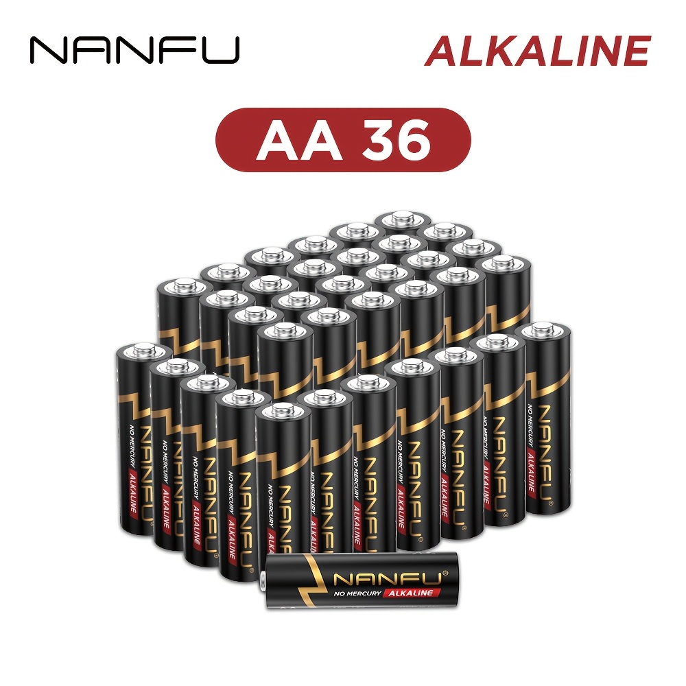TEMU Nanfu Aa 36 Batteries 1.5v Single Use Non Rechargeable(halloween Fall, Christmas Decorations)