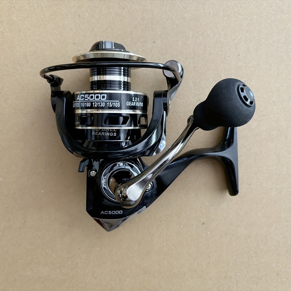 High Quality Metal Fishing Reel With Max Drag, 5.2:1 Gear Ratio Aluminum  Spinning Reel, Fishing Tackle For Bass Trout - Temu Austria