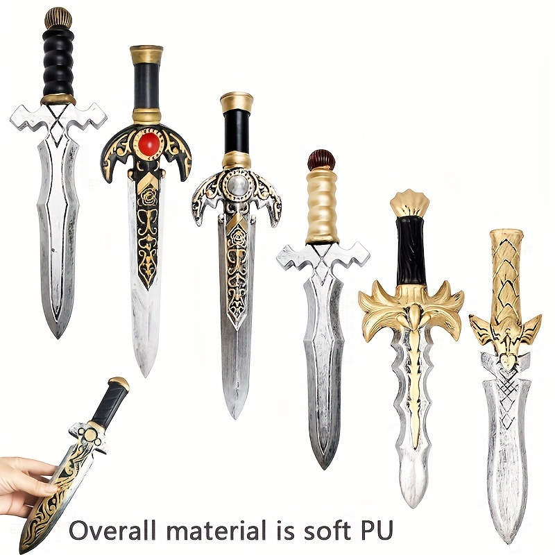 

Vintage-style Pu Foam Dagger Toy Sword: Safe Knight Play Weapon For Cosplay, Parties, Halloween & Christmas - Unforgettable Photography & Stage Accessories