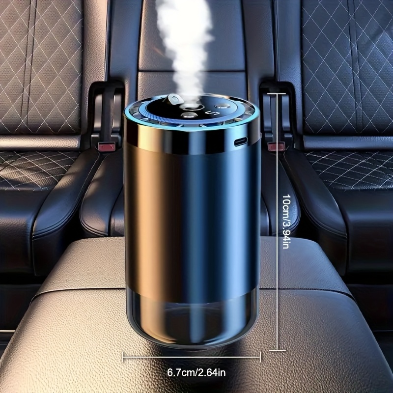 TEMU Car Aromatherapy Interior Freshener With Colorful Lights, Starry Sky Romantic Ambiance, Humidifier Compatible, Essential Oil Refillable Empty Bottle Without Liquid Fragrance