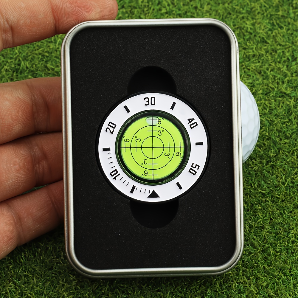 TEMU Lecteur de de green de golf, inclinomètre, ensemble de marqueurs de tige de coupe d'assistance pour putter