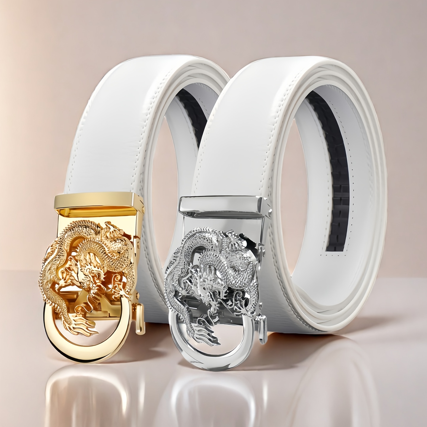 mens white versace belt