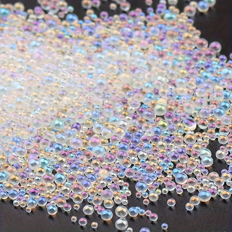 

100g/3.5oz Iridescent Glass Beads Raindrop Shape, Vase Filler Gems For Diy Jewelry And Home Decor